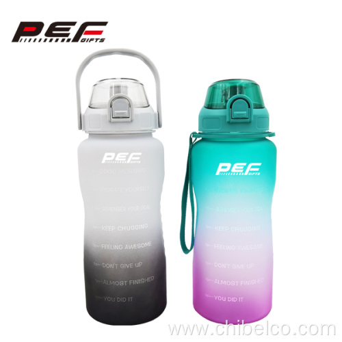 BPA Free Drinking Water Bottle with Time Marker